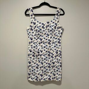 Vintage City Triangles Floral Mini Dress